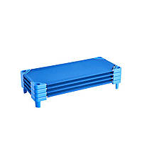 Штабельне дитяче ліжко VEVOR Ліжко для сну Синє 4 шт Дитячий шезлонг 130х57х15см 302624