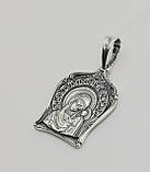 Підвіска "Богородиця з дитям" зі срібла, фото 2