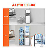 Тримач для глечика для води VEVOR, підставка для пляшок з водою, 4 яруси, один ряд, 4 пляшки 302808, фото 3