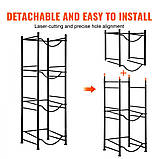 Тримач для глечика для води VEVOR, підставка для пляшок з водою, 4 яруси, один ряд, 4 пляшки 302808, фото 4