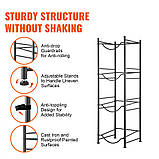 Тримач для глечика для води VEVOR, підставка для пляшок з водою, 4 яруси, один ряд, 4 пляшки 302808, фото 5