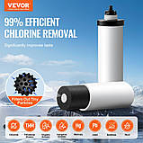 Гравітаційна система фільтрації води VEVOR Фільтр для води 7,8-8,5 л з керамічною фільтруючою мембраною 304206, фото 2