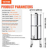 Гравітаційна система фільтрації води VEVOR Фільтр для води 7,8-8,5 л з керамічною фільтруючою мембраною 304206, фото 7