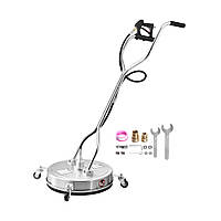 Мийка високого тиску VEVOR φ535 мм Очисник поверхонь 4 колеса Подвійна ручка 4000 PSI 305378