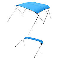 Тент VEVOR Bimini Top для човна, сонцезахисний козирок, синій, 3 луки, 137-152 см 306211