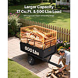 Самоскидний причіп VEVOR 272 кг для буксирування причепа для квадроцикла та UTV 305467, фото 4