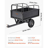 Самоскидний причіп VEVOR 272 кг для буксирування причепа для квадроцикла та UTV 305467, фото 7