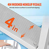 VEVOR Телескопічна драбина для купання 4 сходинки драбина човен яхта корабель 465x605x1400-1705мм 304464, фото 5