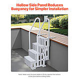 VEVOR 4-ступенева драбина з подвійними поручнями 181 кг для басейнів 122-137 см 305676, фото 4