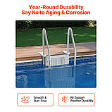 VEVOR 4-ступенева драбина з подвійними поручнями 181 кг для басейнів 122-137 см 305676, фото 5