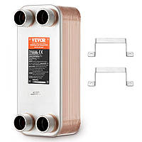 Пластинчастий теплообмінник VEVOR 30 4x1-1/4 дюйма MNPT з’єднання нержавіюча сталь 316L 310036