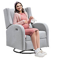 Електричне крісло VEVOR з функцією обертання та ковзання, вантажопідйомність 113,4 кг, крісло з функцією