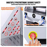 Електричний різак для паперу VEVOR, ширина різання 48 см, товщина 8 см, сенсорний екран 17,8 см 313813, фото 5