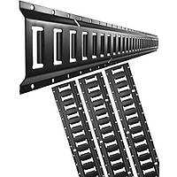 Набір рейок VEVOR E-Track, сталеві рейки довжиною 1,52 м, 4 упаковки, вантажопідйомність до 914 кг, міцні