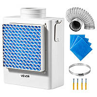 Комплект вентиляції сушарки VEVOR 3-в-1 для приміщень, матеріал ABS, з'єднання для витяжки 99 мм 317268