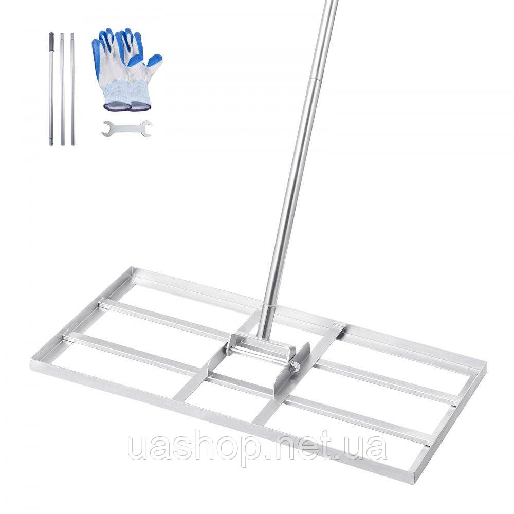 VEVOR Граблі газонні з ручкою Вирівнюючі граблі Lawn Care 355x762 мм 323586, фото 1