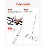 VEVOR Граблі газонні з ручкою Вирівнюючі граблі Lawn Care 355x762 мм 323586, фото 5