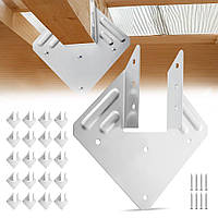 VEVOR 25 шт. Дерев'яні з'єднувачі З'єднувачі балок Опори стовпів Внутрішні розміри 40x21x63 мм 321776