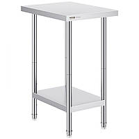VEVOR стіл для приготування їжі з нержавіючої сталі 61x46см 322034