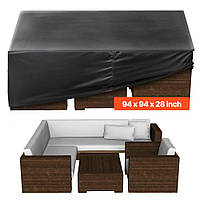 Чохол для садових меблів VEVOR 420D водонепроникний 239x239x71 см 323154