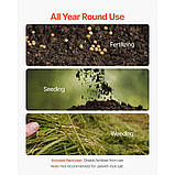 Розкидач добрив VEVOR 27,2 кг, відцентровий розкидач, пневматичні шини, ширина розкиду 3 м 323167, фото 6