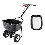 Розкидач добрив VEVOR 27,2 кг, відцентровий розкидач, пневматичні шини, ширина розкиду 3 м 323167, фото 9