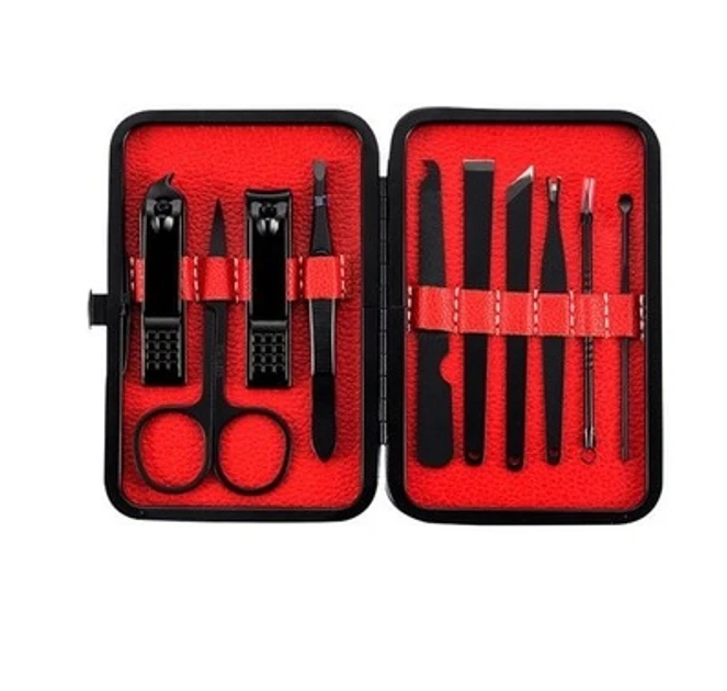 РОЗПРОДАЖ Набір для манікюру та педикюру 10 предметів, фото 1