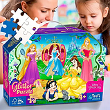 Пазли картонні 5-7 років "Чарівні принцеси" Дісней: "Принцеси" глітерні ТМ "TREFL" Польща (53017), фото 2
