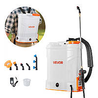 Бездротовий обприскувач VEVOR 12L, зворотний тиск 0-6 бар, час роботи 2 години, 5 форсунок 323414