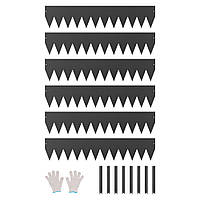 Набір газонних бордюрів VEVOR 6 металевих бордюрів 1016х203х1,5мм 323433