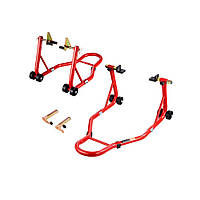 Подставка для мотоцикла VEVOR, передняя и задняя, подъемник для паддока, маятник, красный, 385 кг 180692