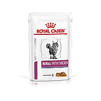 Royal Canin Renal Feline Chicken 12×85 г (Роял Канін Ренал Фелін) вологий корм для котів, для нирок
