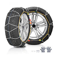 Ланцюги протиковзання VEVOR Марганцевий сплав Сталь Traction Tire Chains 648/695mm Silver 324181