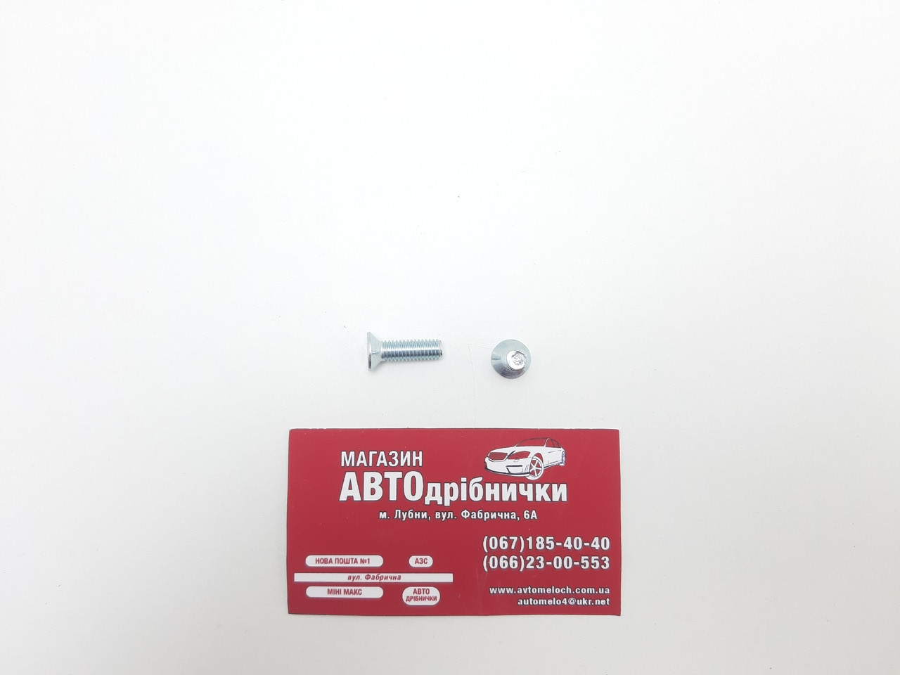 Гвинт оцинкований М6 L=20мм під шліц PH Metalvis