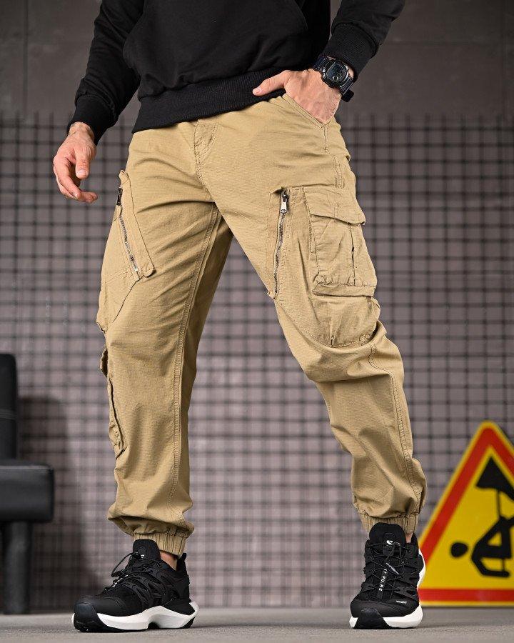 Тактичні штани карго джогери койот стрейч коттон ДЛ7250 ТМ, фото 1