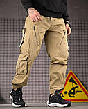 Тактичні штани карго джогери койот стрейч коттон ДЛ7250 ТМ, фото 3