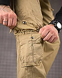 Тактичні штани карго джогери койот стрейч коттон ДЛ7250 ТМ, фото 9
