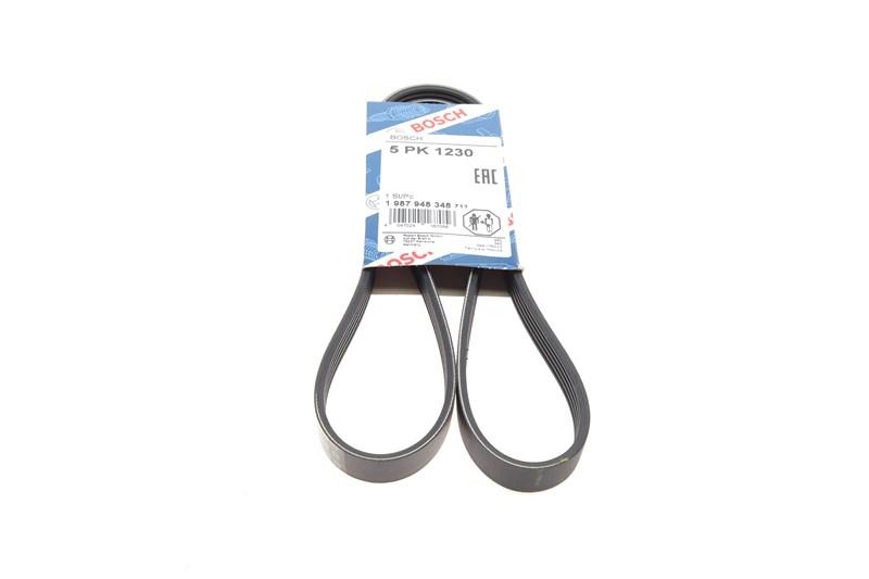 Полікліновий ремінь HYUNDAI i20,OPEL CORSAVAN, BOSCH (1987948348), фото 1