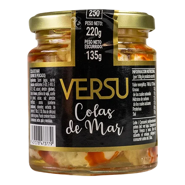 Консервовані Хвости Креветок Сурімі VERSU Colas de Mar Версу 220 г Іспанія, фото 1
