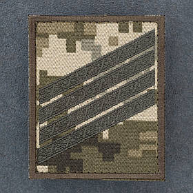 Шеврон Курсівка ЗСУ курсант 4 курс піксель