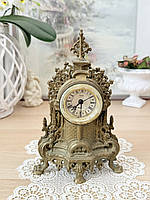 Старий настільний годинник у бароковому стилі, бронзовий корпус, кварц, Німеччина, не робочі