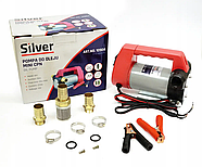 Насос для перекачування дизельного палива та масел 12V 55л/мин Silver 10904, фото 6