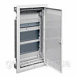 Щит мультимедійний Volta VU36NWB 3 ряди з металевими дверцятами. Hager