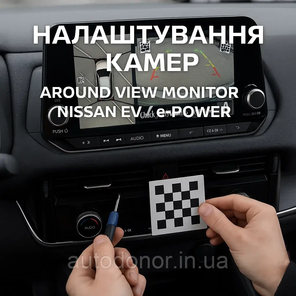 Налаштування камер Around View Monitor (AVM) Nissan EV / e-POWER