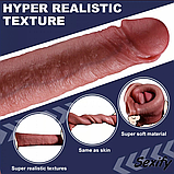 Збільшувальна насадка на член з кільцем 16 см, Насадка подовжувач пеніса, Інтимні тренажери для сексу чоловікі, фото 8