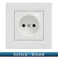 Розетка без заземлення біла Asfora "Schneider Electric" (EPH3000121)