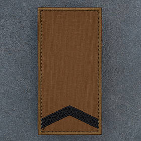 Погон старший солдат койот з окантовкою 10.0 х 5.0