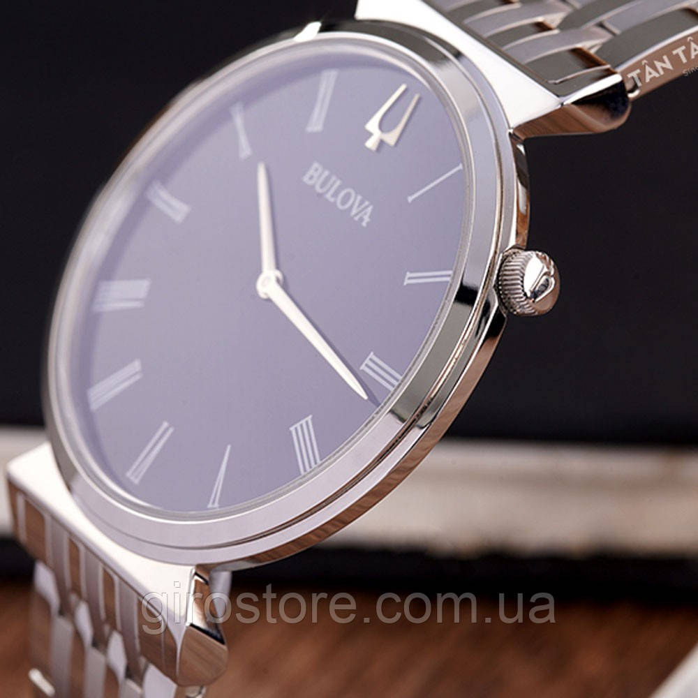 Тонкий чоловічий годинник BULOVA Regatta 96A233, сапфірове скло, класичний стиль, фото 1