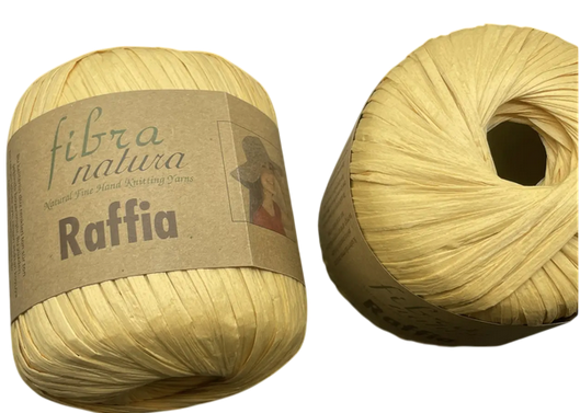 Пряжа Raffia Fibranatura рафія-116/21 жовтий беж, фото 1