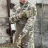 Польовий костюм Multicam 6в1 HWB: куртка Softshell + штани + боєва сорочка + кепка + балаклава + рукавички РП ТМ, фото 9